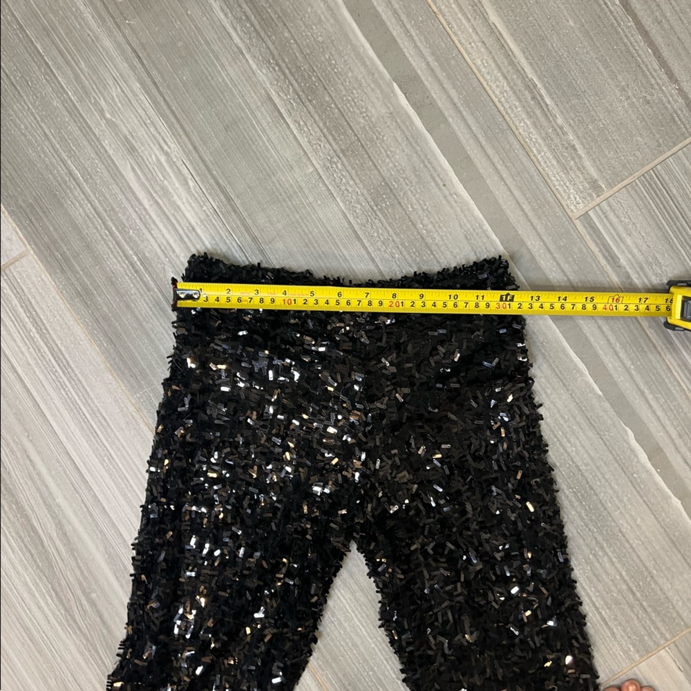 Black Sequin leggings size Small - Picture 4 of 9